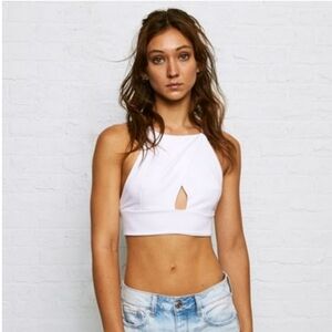 Don't Ask Why Wrap-Front Crop Top One Size